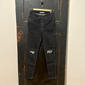 Levi’s 721 High Rise Skinny - Dark Grey Wash | Size 27